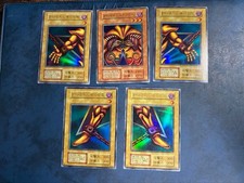 Yu-Gi-Oh Exodia Complete Set Early 1999 First Print Ultra Rare No Code JP Good