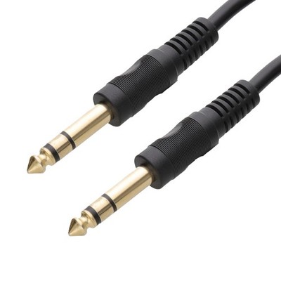 Kenable 2m TRS-Klinkenstecker auf 6,35mm Stereo-Audio-Kabel (1/4'') Schwarz