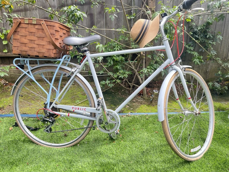 Bicicleta pública clásica vintage para mujer pequeña/mediana estilo holandés - frenos Shimano Foto 3 de 4