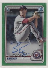 2020 Bowman Chrome Prospects Green Refractor /99 Ben Braymer #CPA-BB Auto 0b0