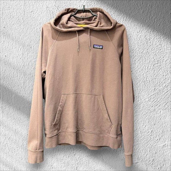 Men Patagonia Hoodie Nude Cotton M