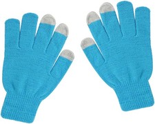 Winter Touchscreen Gloves Warm AntiSlip Touchscreen Texting Gloves Light Blue OS
