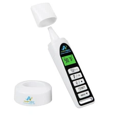 Amplim Baby Thermometer | 3-in-1 Accurate Infrared Silver White 