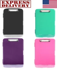 Heavy Duty Clipboard With Storage 8.5 x 11 Large Capacity Clip Boards Case