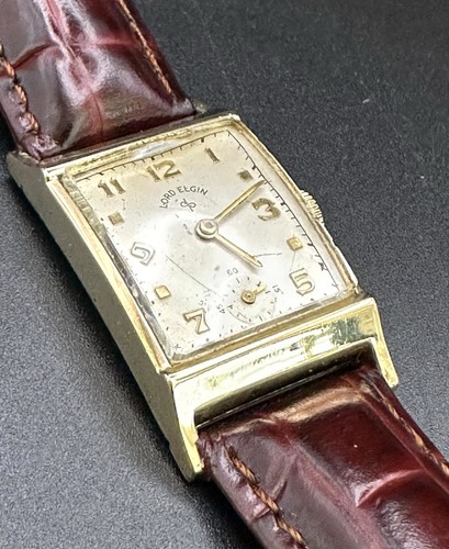 Vintage Unisex 14k GF LORD ELGIN 21 Jewels Winding Watch 1940s Cal 626 EXCELLENT - Picture 4 of 10