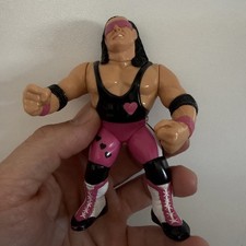 WWF Hitman Bret Hart Wrestling Figure Series 4 1992 Hasbro WWE