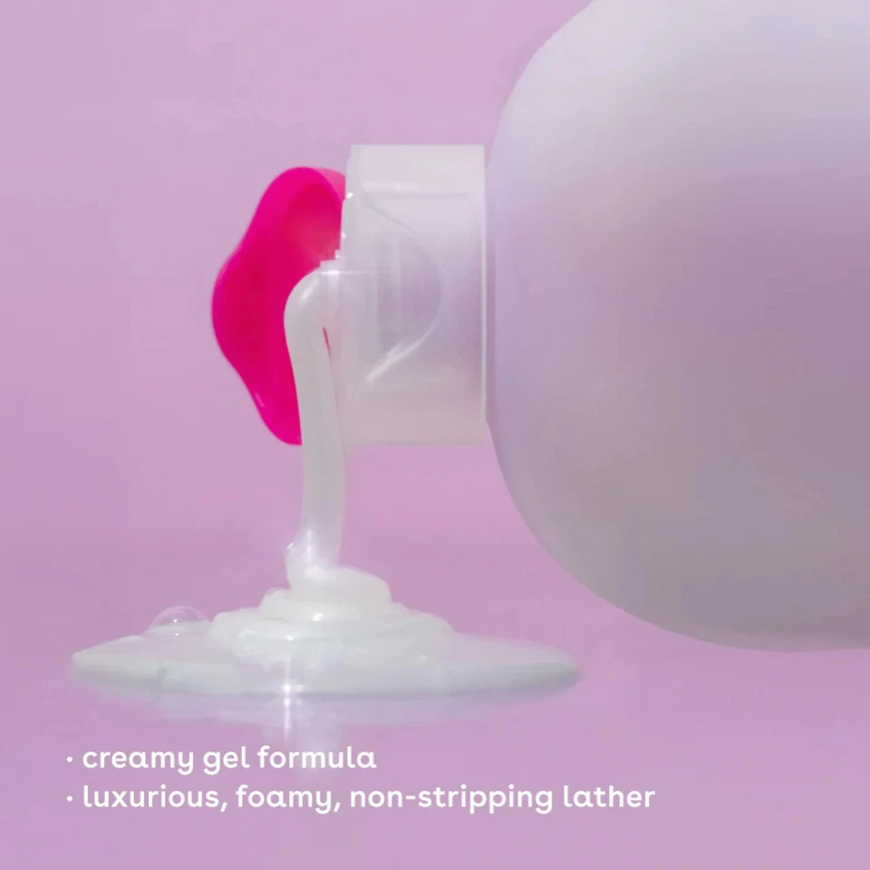 Jabón corporal de cachemir mejor karité eos 2 unidades, champán rosa, fórmula de gel cremoso, 16 oz Foto 3 de 4