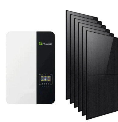 Solar Panel Kit 3.5kW Off-Grid with Hanersun HITOUCH 5N 440W Panels & Growatt