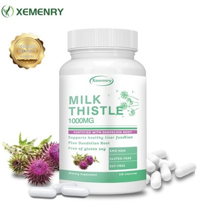 Milk Thistle 120pcs-Healthy Liver Function,Protecting The Liver,w/Dandelion Root