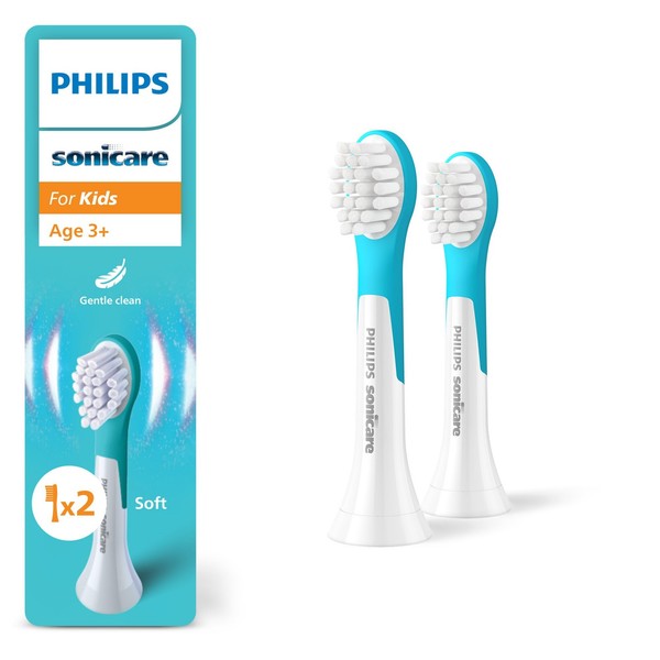 Philips Sonicare For Kids ErsatzbüRstenköPfe Kinder 3+ Jahre 2Er Pack HX6032/90-image