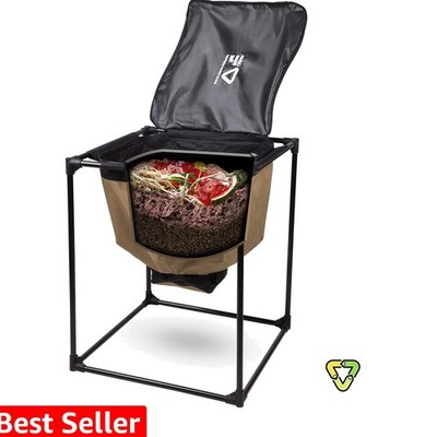 Bag Worm Composting Bin Version 2 - Easy Harvest with Fully Removable Zipper-...