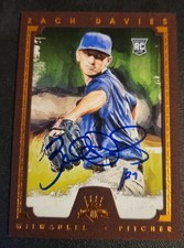 Zach Davies Autograph Signed 2016 Donruss Diamond King RC Milwaukee Brewers