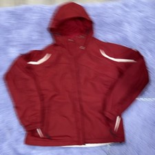 Columbia Waterproof  Coat  Women’s size Large burgundy / white Insulated