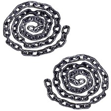 2 Pack 6 Feet Halloween Chains Removable Large Plastic Chains Props for Hallo...