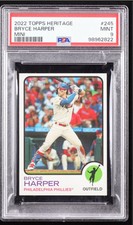 🔥Bryce Harper 2022 Topps Heritage Mini #245 #046/100 (PSA 9)
