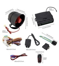 Universal 12V Car Alarm Keyless Entry System with Remote Control Siren Sensor