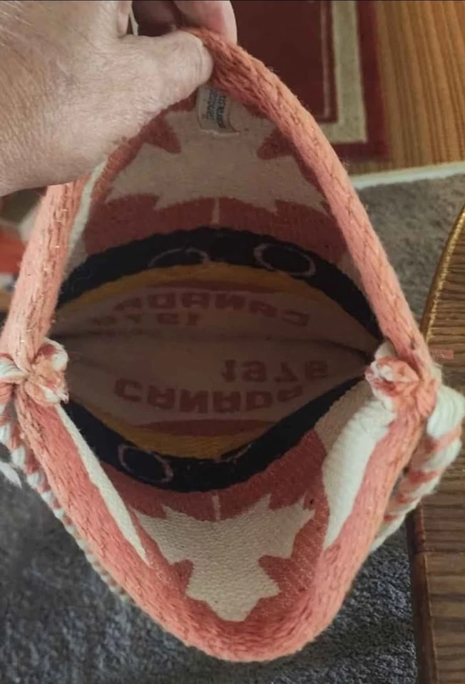 Bolso de hombro tejido vintage de los Juegos Olímpicos de Montreal 1976 - recuerdos coleccionables Foto 4 de 4