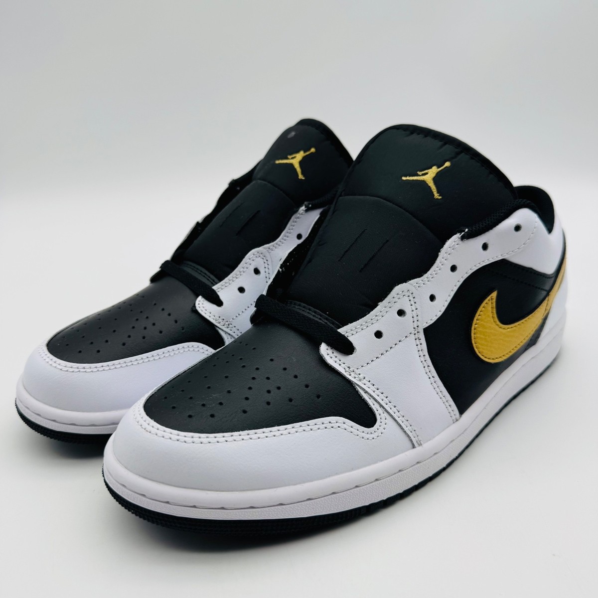 Size 11 - Air Jordan 1 Low Gold Swoosh for sale online | eBay