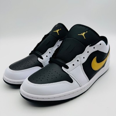 Size 11 - Air Jordan 1 Low Gold Swoosh for sale online | eBay