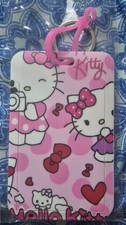 Hello Kitty Card Case with Key Chain Ring ID, Card, Badge, Picture Holder
