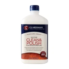 Guardsman Clean & Polish For Wood Furniture - Cream Polish 16 oz - Silicone