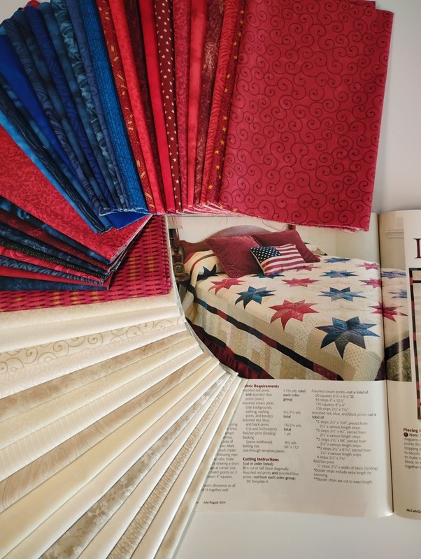 'Independence' Quilt Kit - 88" x 103  1/2" - All Cotton Fabric & Pattern