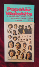Mud Letraset Action Transfers Rare 1975 Popstar Watchits Glam Rock