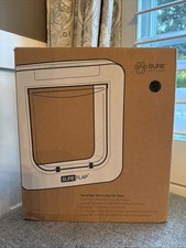 Sure Petcare SureFlap Microchip Pet Door DIRTY Pre-Owned Includes Parts as Shown