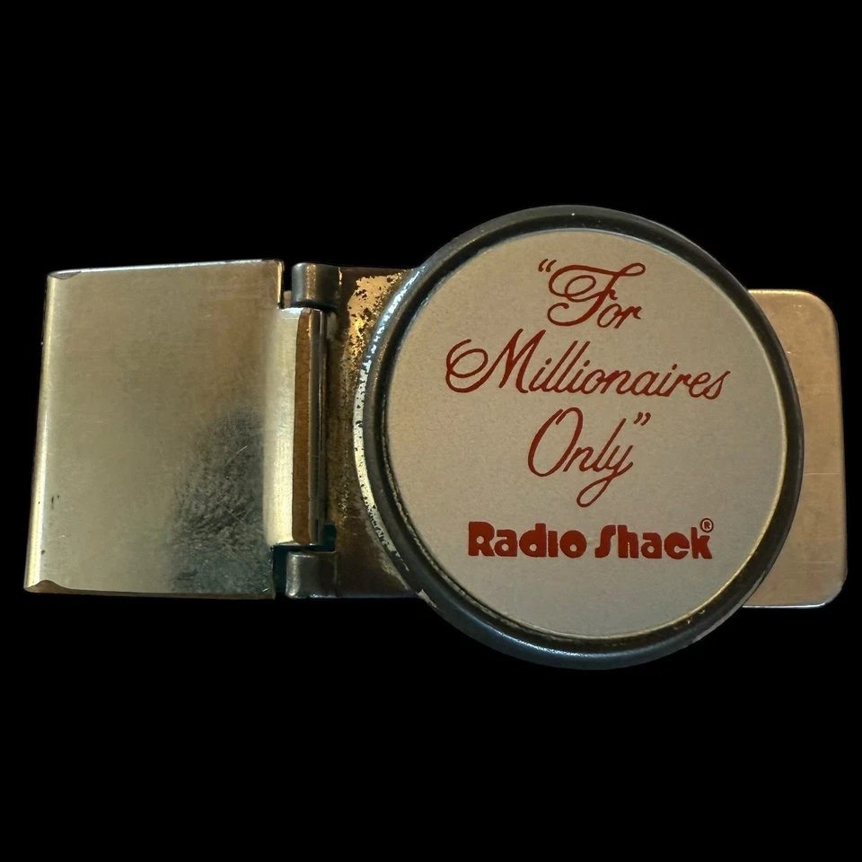 🔥Vintage ~ RADIO SHACK Millionaires Only- Advertising Money Clip RARE - Image 3 of 4