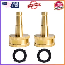 Hourleey 2Pack 2" Jet Sweeper Brass Nozzle for Garden Hose, Heavy Duty Water...