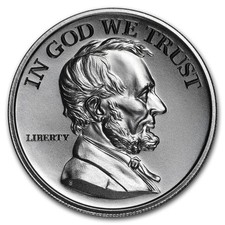 2 oz Silver HR Round - Presidential Tribute Series: Lincoln 87.44 per troy oz