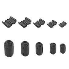 80 Pcs Clip-On Ferrite Ring Core RFI EMI Noise Suppressor Cable Clip Diameter