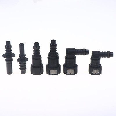 Car Fuel Line Coupler Hose Quick Connect ID8 7.89 Plastic Nylon Oil Line Pipe