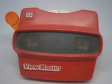 Vintage Red 3D View-Master Stereoscope Viewer And Reel- Free Postage!!