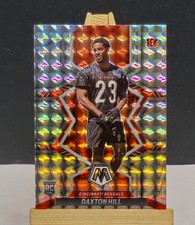 2022 Mosaic #378 Daxton Hill RC SILVER MOSAIC PRIZM Bengals Rookie Football Card. rookie card picture
