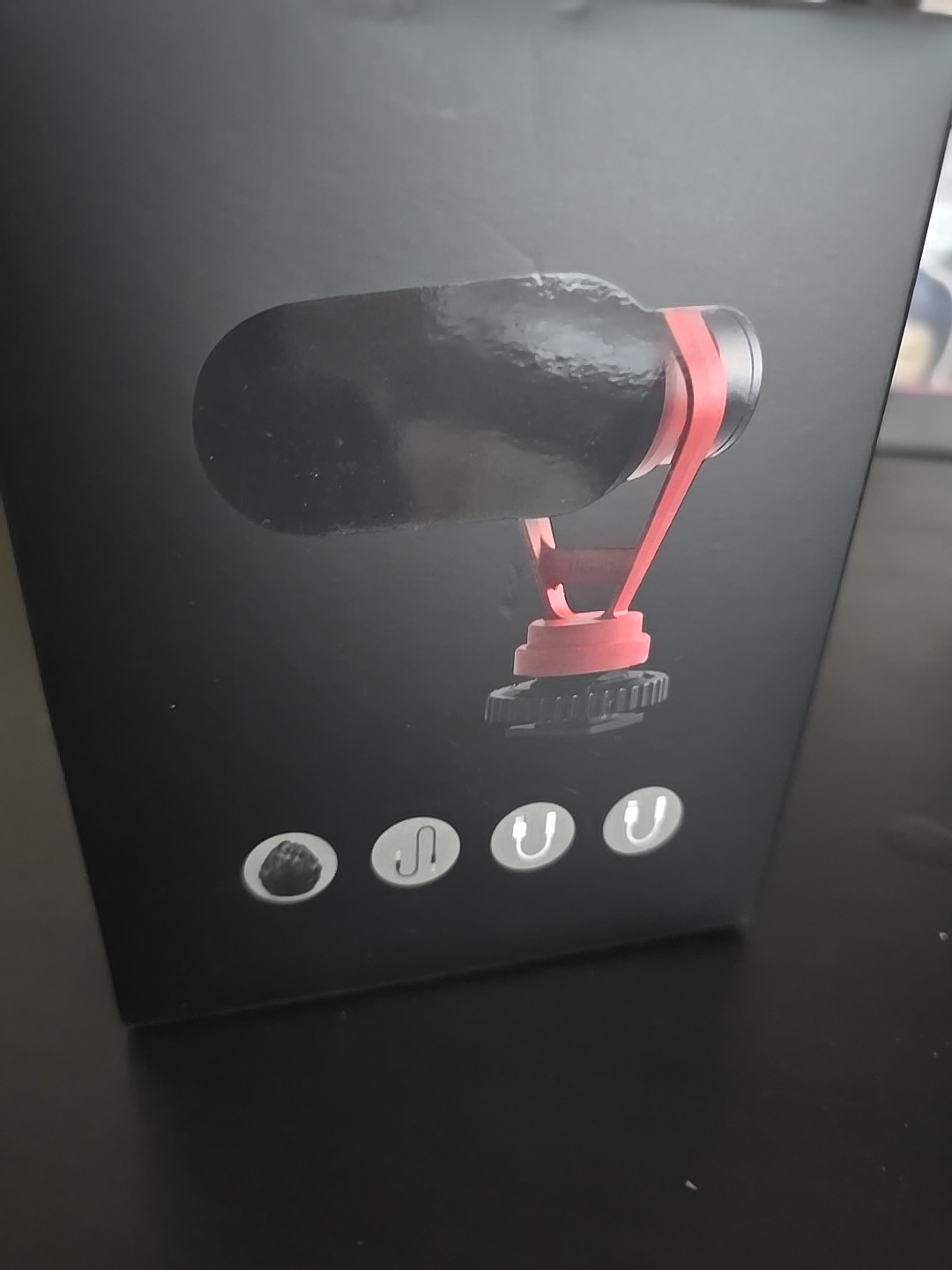 KraftGeek Video Microphone  Black Brand New Compatible With Smart Phones Laptops