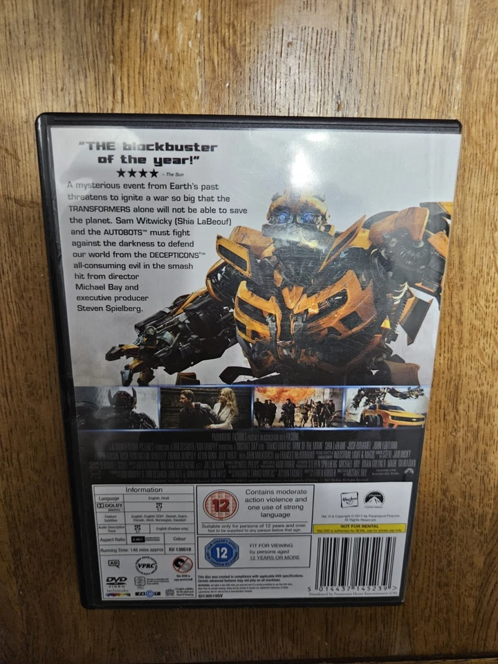 Transformers: Dark of the Moon (DVD, 2011)- 5014437145239 - Good - Fast Shipping - Image 2 of 4