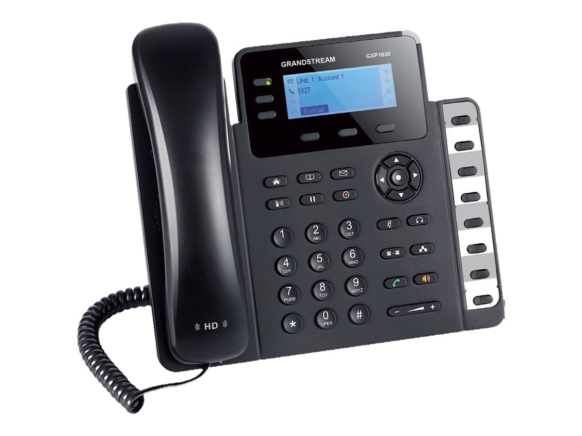 Grandstream GXP1630 VoIP phone 4-way call capability SIP 3 lines 4-way GXP1630