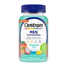 Multivitamin Supplement Centrum Men Gummy 100 per Bottle Fruit Flavor, 1