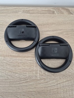 2× Nintendo Joy-Con Lenkrad Paar Schwarz Neuwertig