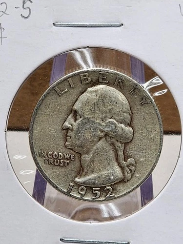 1952-S Washington Quarter Raw VG