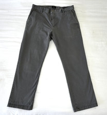 RVCA Pants Weekend Fit Stretch Gray Chino Mens 32x 28 Pants Surf Skate Casual