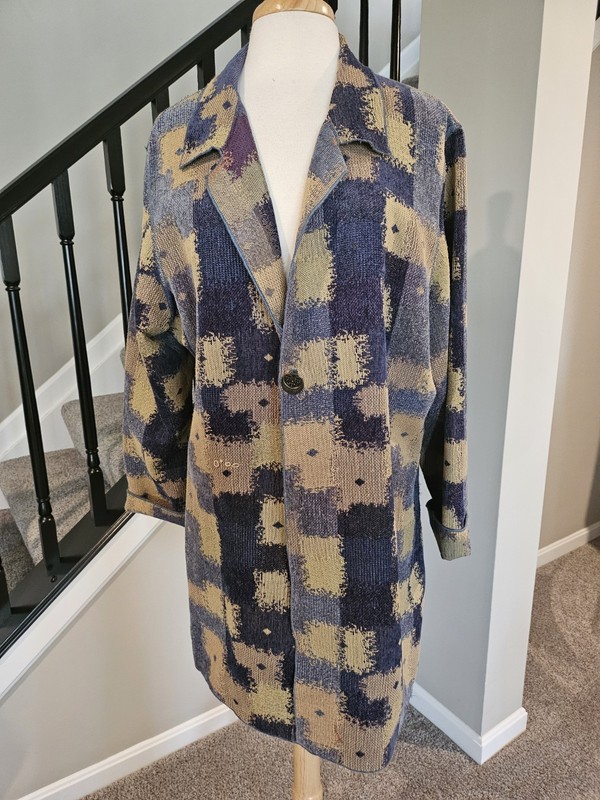 Unbranded – Reversible Jacket/Topper in Bold Fall Colors (Approx. Size 2X)