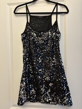 Sequin Party Dress with Spaghetti Straps