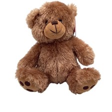 MS Teddy Bear Brown Plush Teddy Bear with Embroidery Eyes