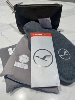 BOGNER Lufthansa 1st Class Amenity Kit With Hot Water Bottle, Pajama + Sleeve