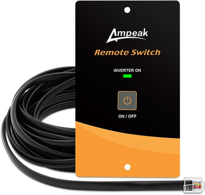 AC Power Inverter Remote On/Off Switch with 20 Ft Cable Push Button Switch LED f