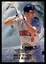1993 Flair David McCarty #9 Minnesota Twins Wave of the Future MLB Baseball