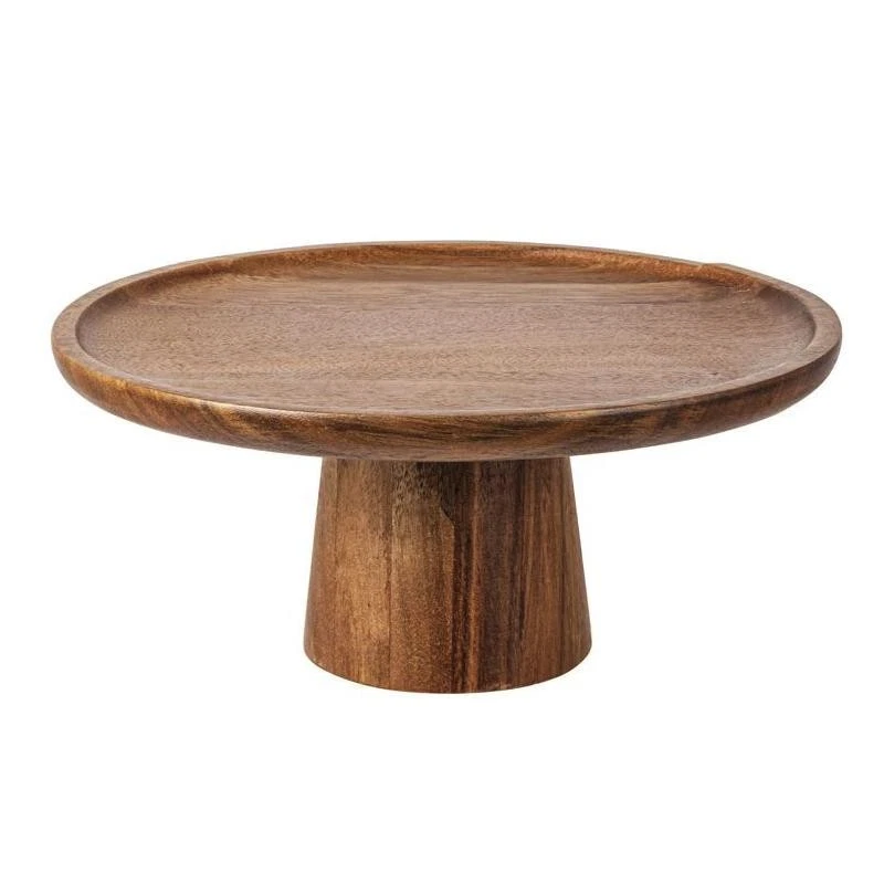 Qianly Alzata Per Torta In Legno Con Coperchio A Cupola – Diametro 29cm, Altezza 16cm, Per Dessert, Frutta E Antipasti - 4