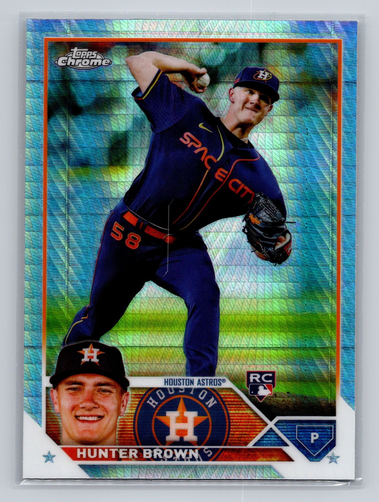 2023 Topps Chrome - Hunter Brown #197 Prism Refractor